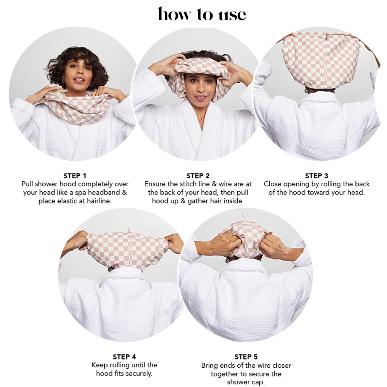 Satin-Lined Shower Cap